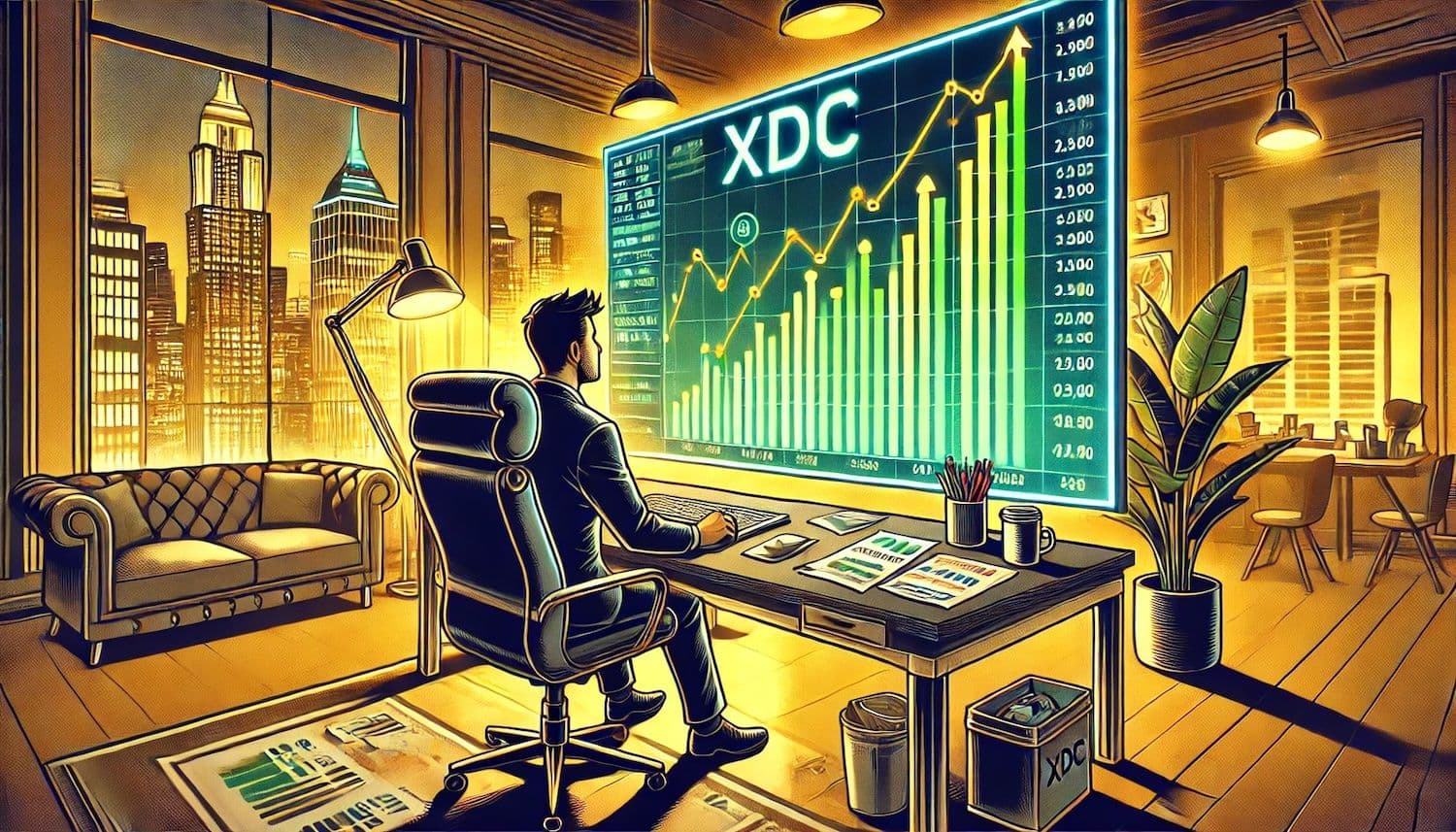 XDC токен достигает четырехлетнего пика в поразительном росте на 21%