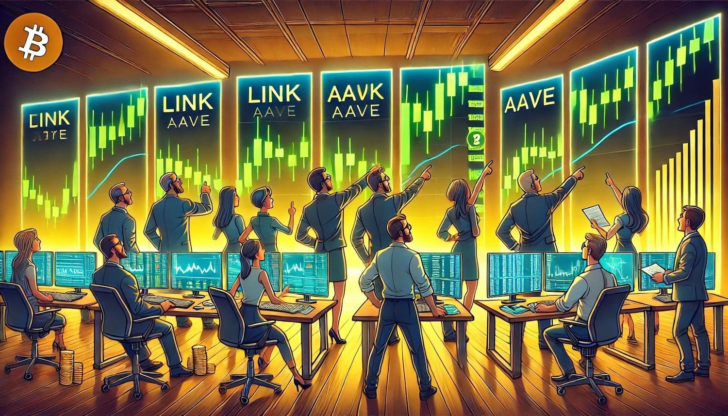 Criptos em Alta da Semana: Chainlink, Raydium, Helium Brilham em Meio a Um Surto Altista de Altcoins