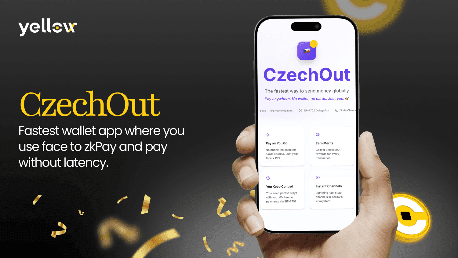 CzechOut lancia il portafoglio smart con Face ID e pagamenti istantanei grazie all'integrazione del Yellow Protocol