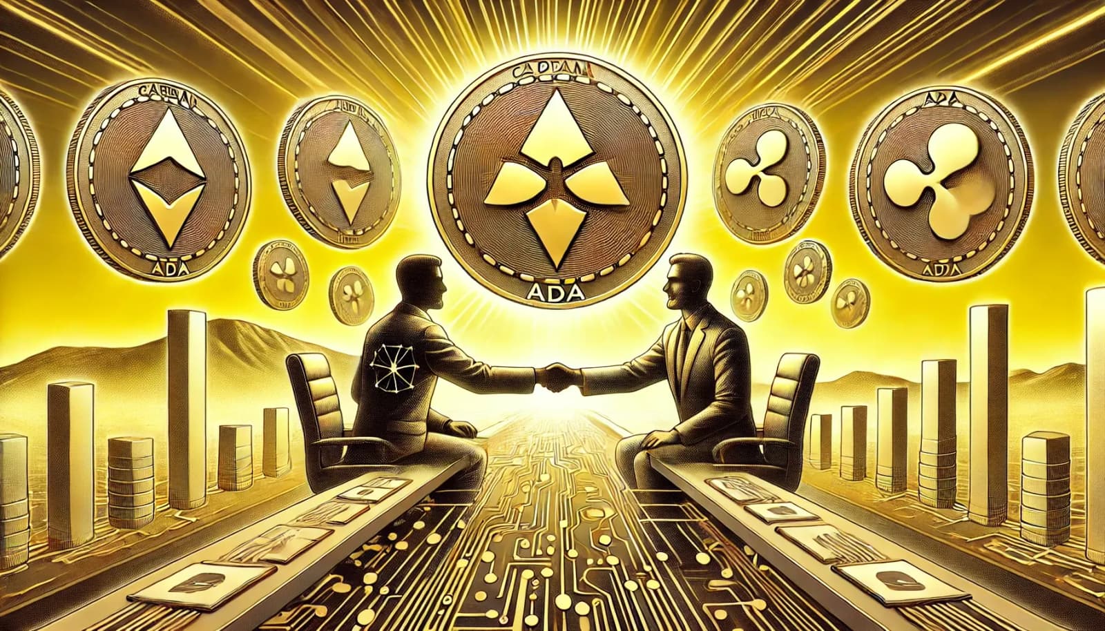 ADA Aumenta com Parceria Ripple-Cardano, Tokens GameFi Como RollBlock Disparam