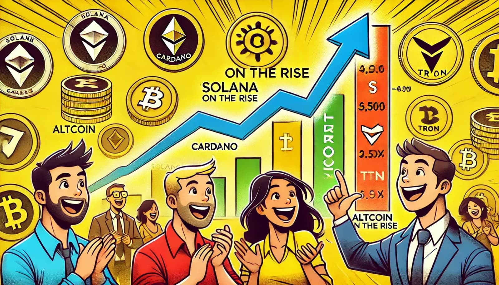 Solana는 새로운 ATH를 목표로 하고 Cardano와 Tron은 새로운 저항 수준을 테스트합니다 - 알트코인 상승 중?