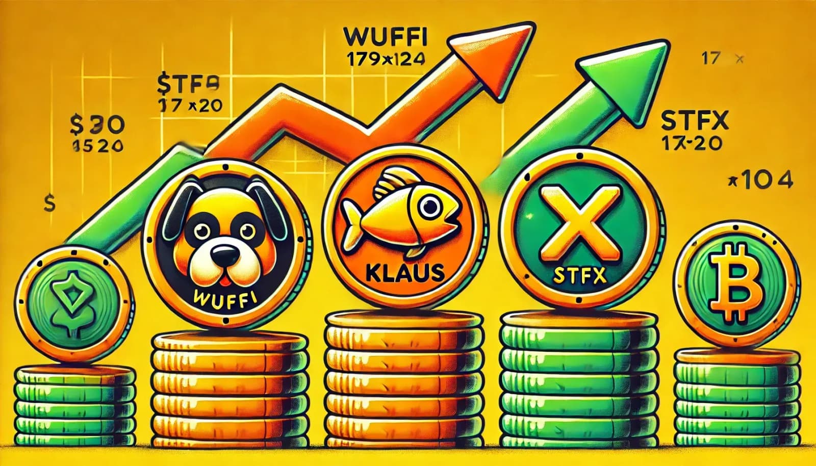 Wuffi、Klaus、STFXは暗号市場の時価総額が 1.4%低下する中でリードする